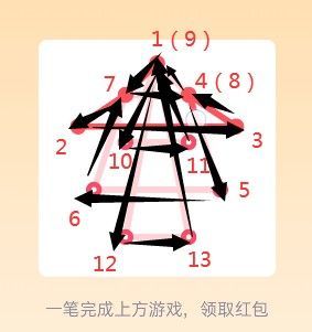 qq一笔画红包全部答案 1-25关画法解析[多图]图片21